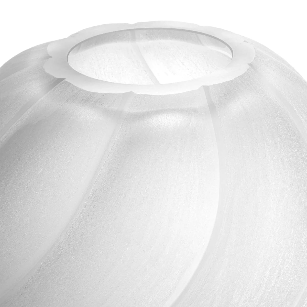 Sicilia Large Vase - Frosted White