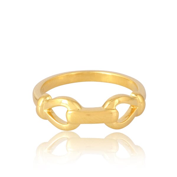 18ct Gold Vermeil Band Ring - BARNBURY