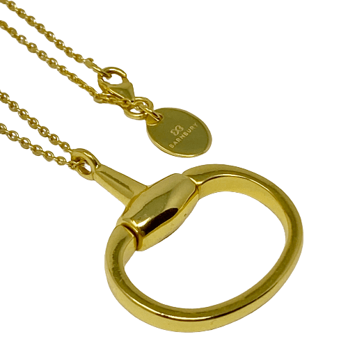 18ct Gold Vermeil Snaffle Pendant - BARNBURY