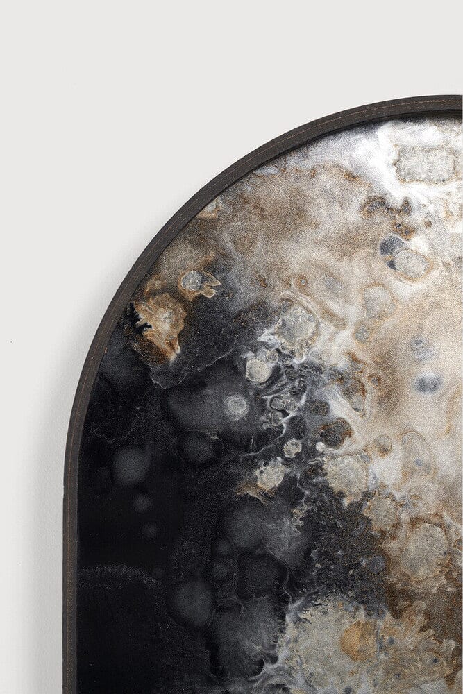 Black Organic Glass Tray Tray Ethnicraft 