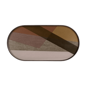 Oblong Angles Glass Tray - Barnbury