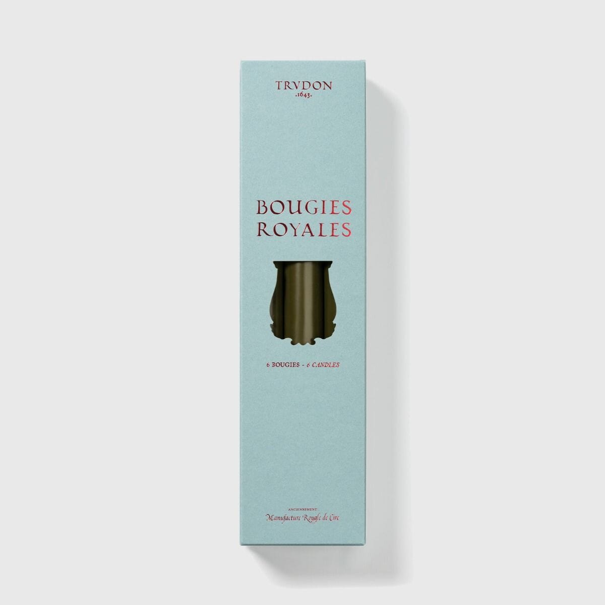 6 Trudon Khaki Royales Candles - BARNBURY
