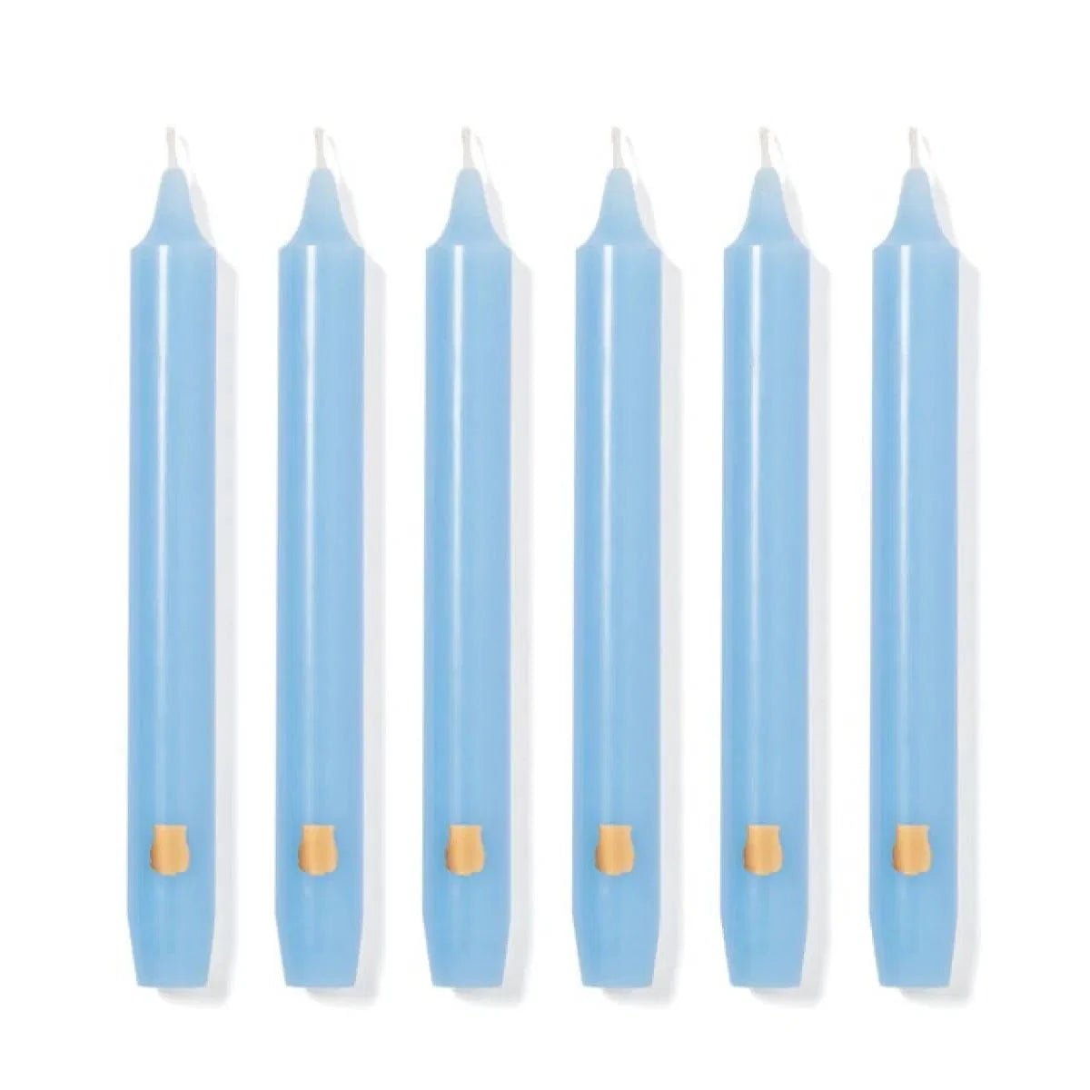 6 Trudon Sky Blue Madeleine Candles - BARNBURY