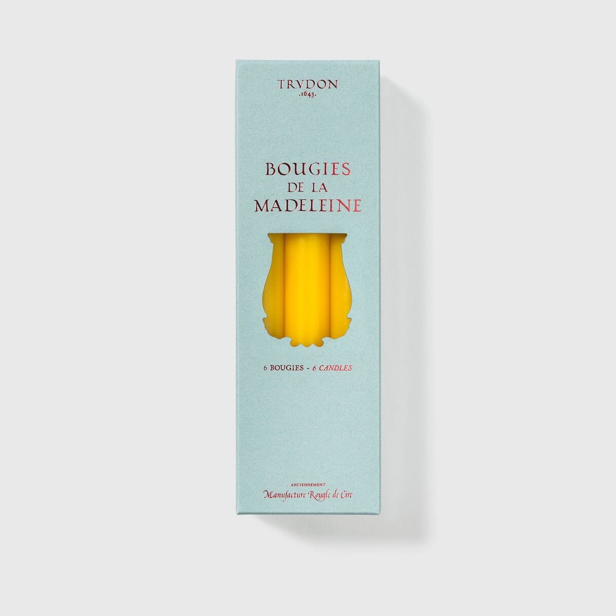 6 Trudon Yellow Madeleine Candles - BARNBURY