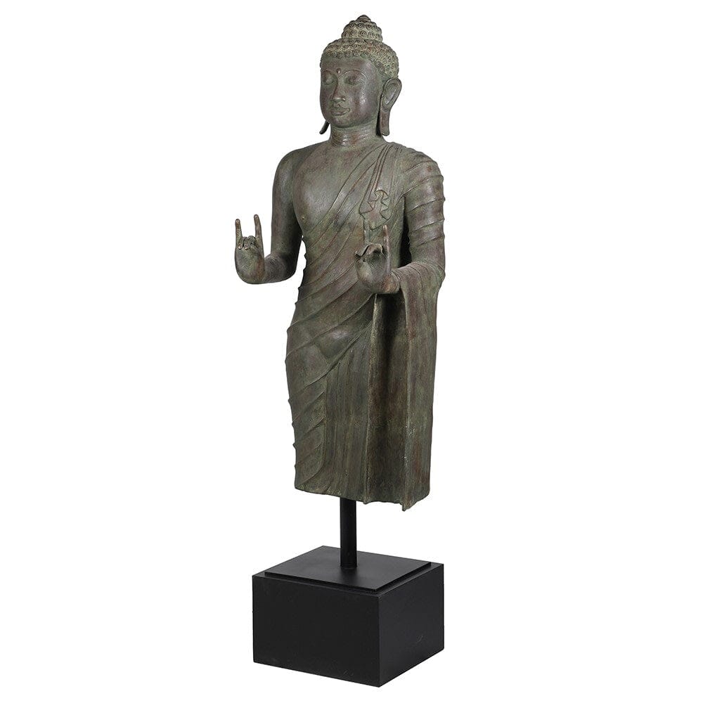 Extra Large Bronze Standing Buddha Statue - Barnbury
