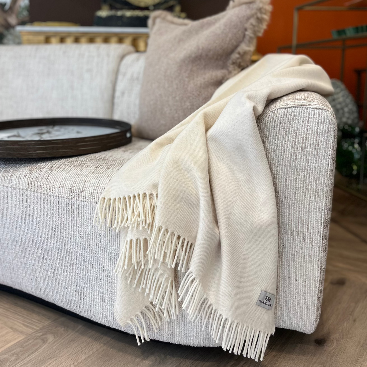 Monaco Supersoft Merino Herringbone Throw