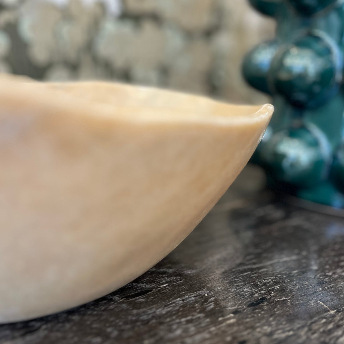 Dark Cream Polished Onyx Bowl
