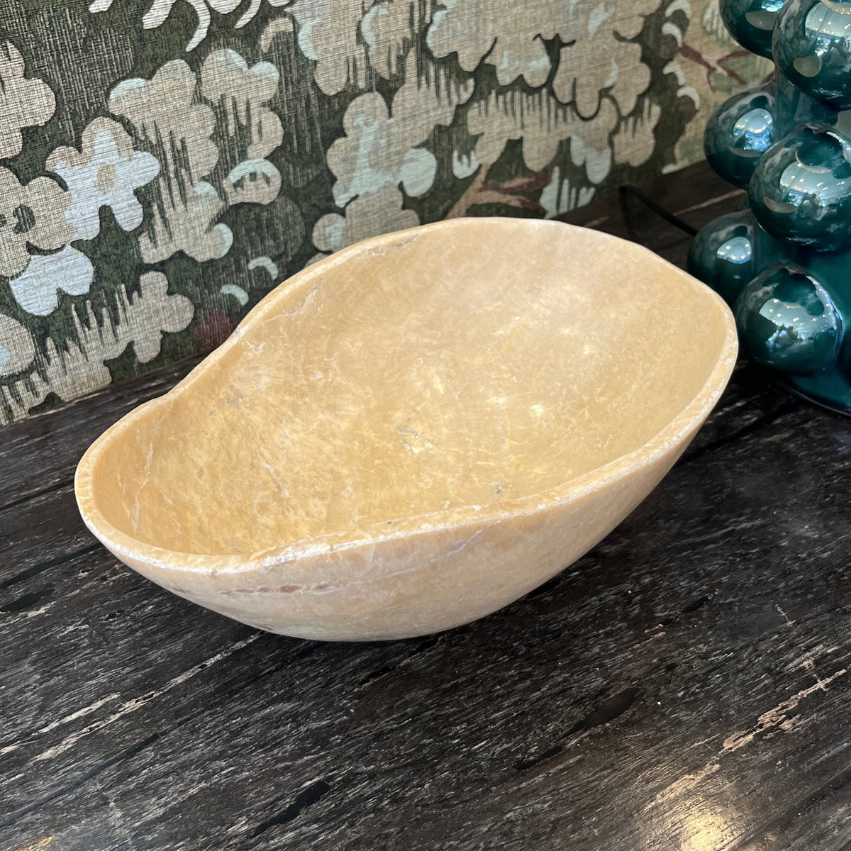 Dark Cream Polished Onyx Bowl