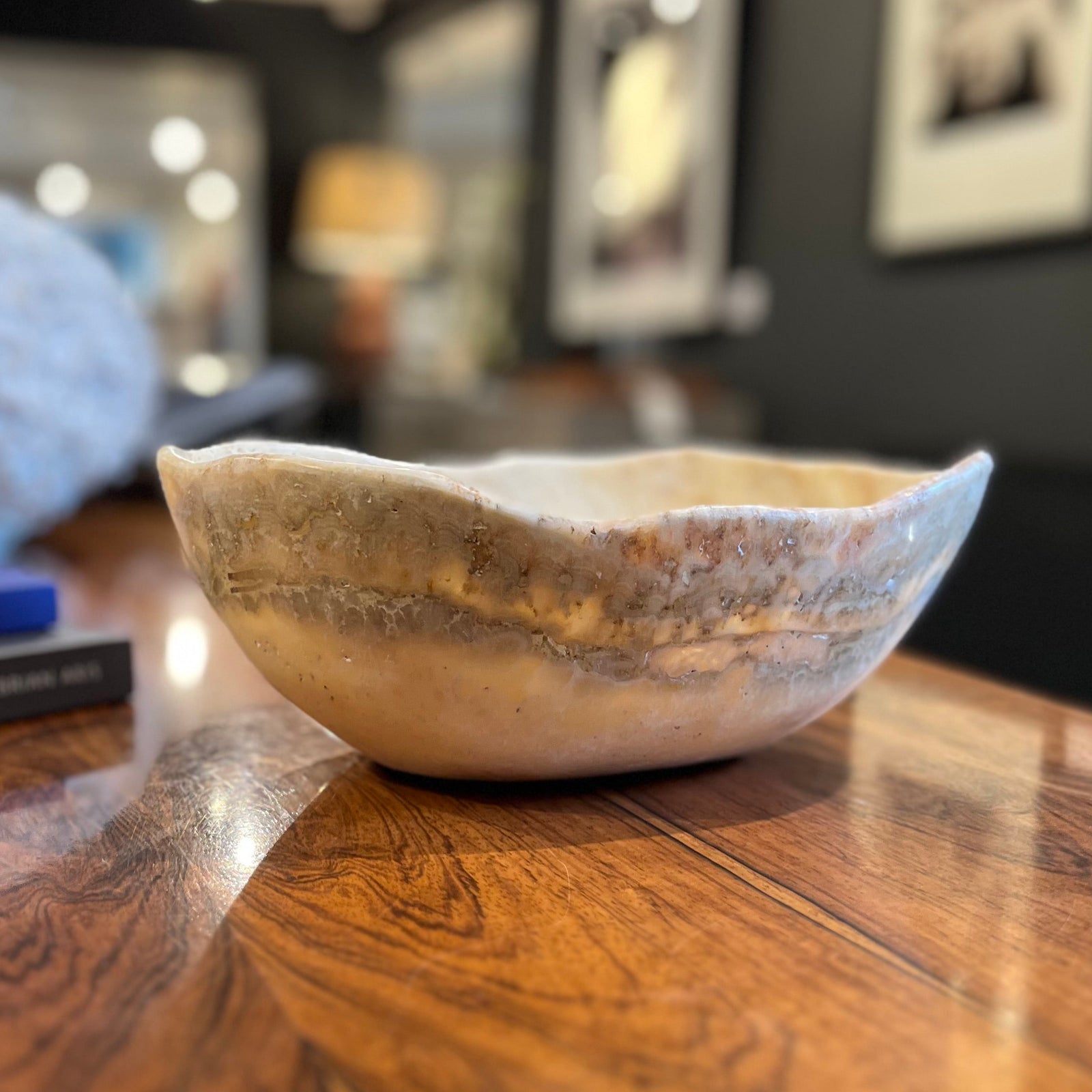 Two Tone Polished Onyx Bowl