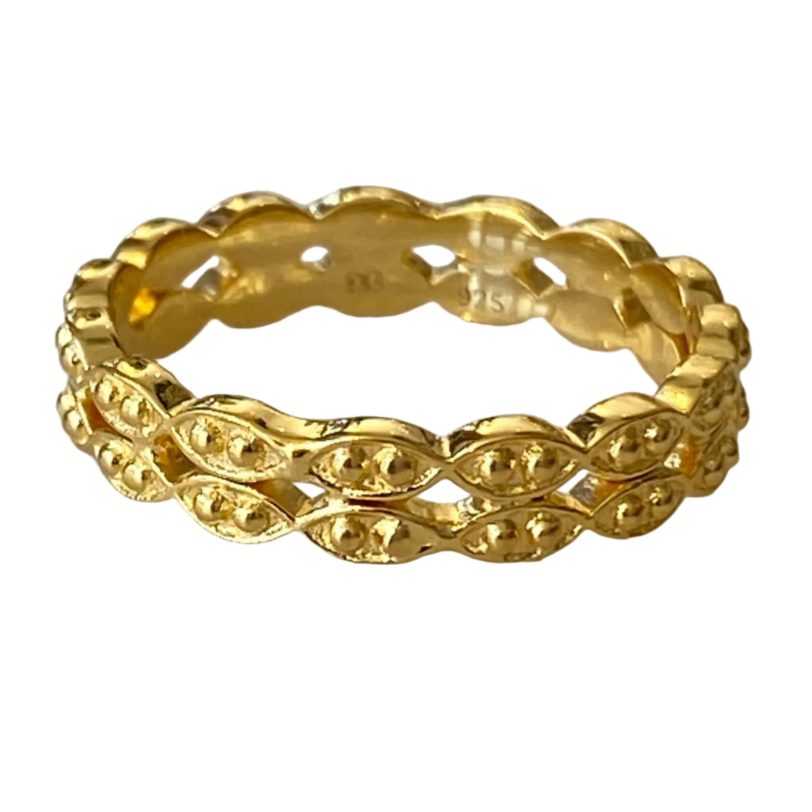 Vermeil Double Ring