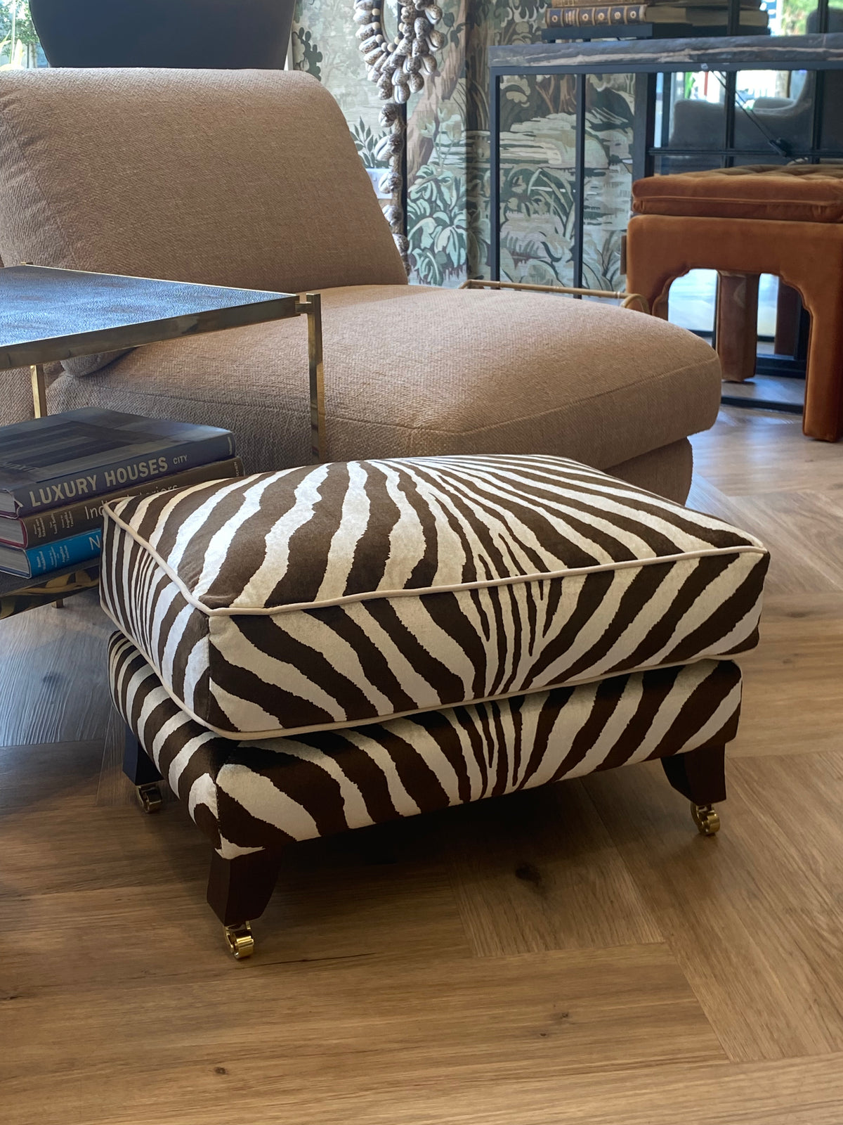 Hampstead Footstool [Custom Made in Your Choice of Fabric]