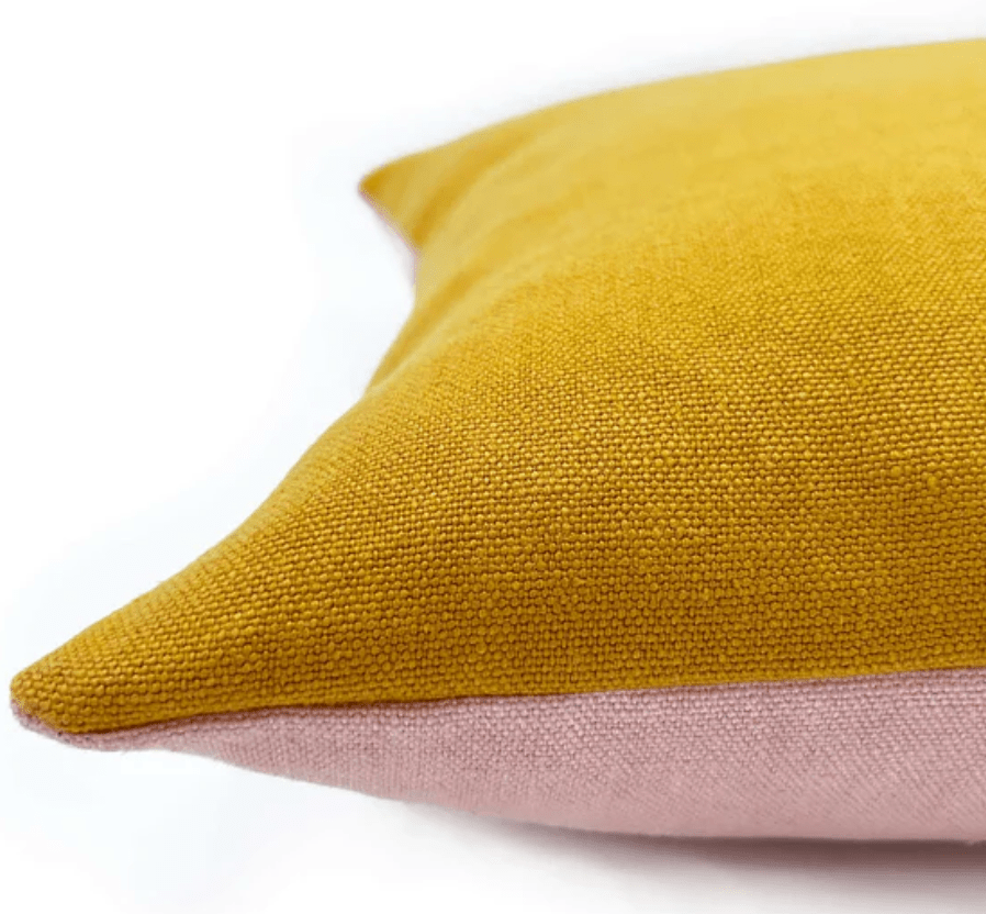 Blush / Corn Linen Cushion Cushion Barnbury 