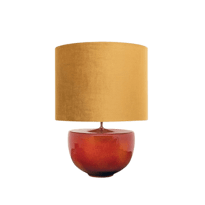 Arlo Lamp Base with Velvet Shade - Barnbury