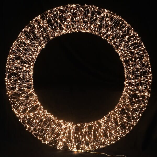 56cm LED Wreath Christmas Decoration Barnbury 