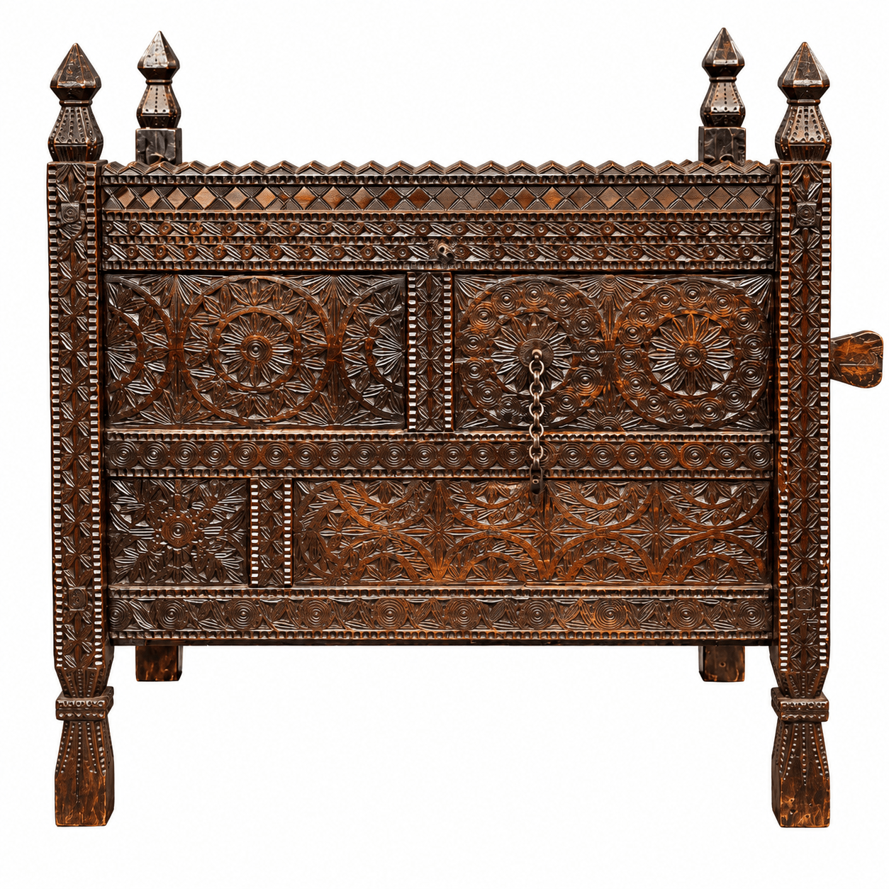 Antique Indian Dowry Chest - BARNBURY