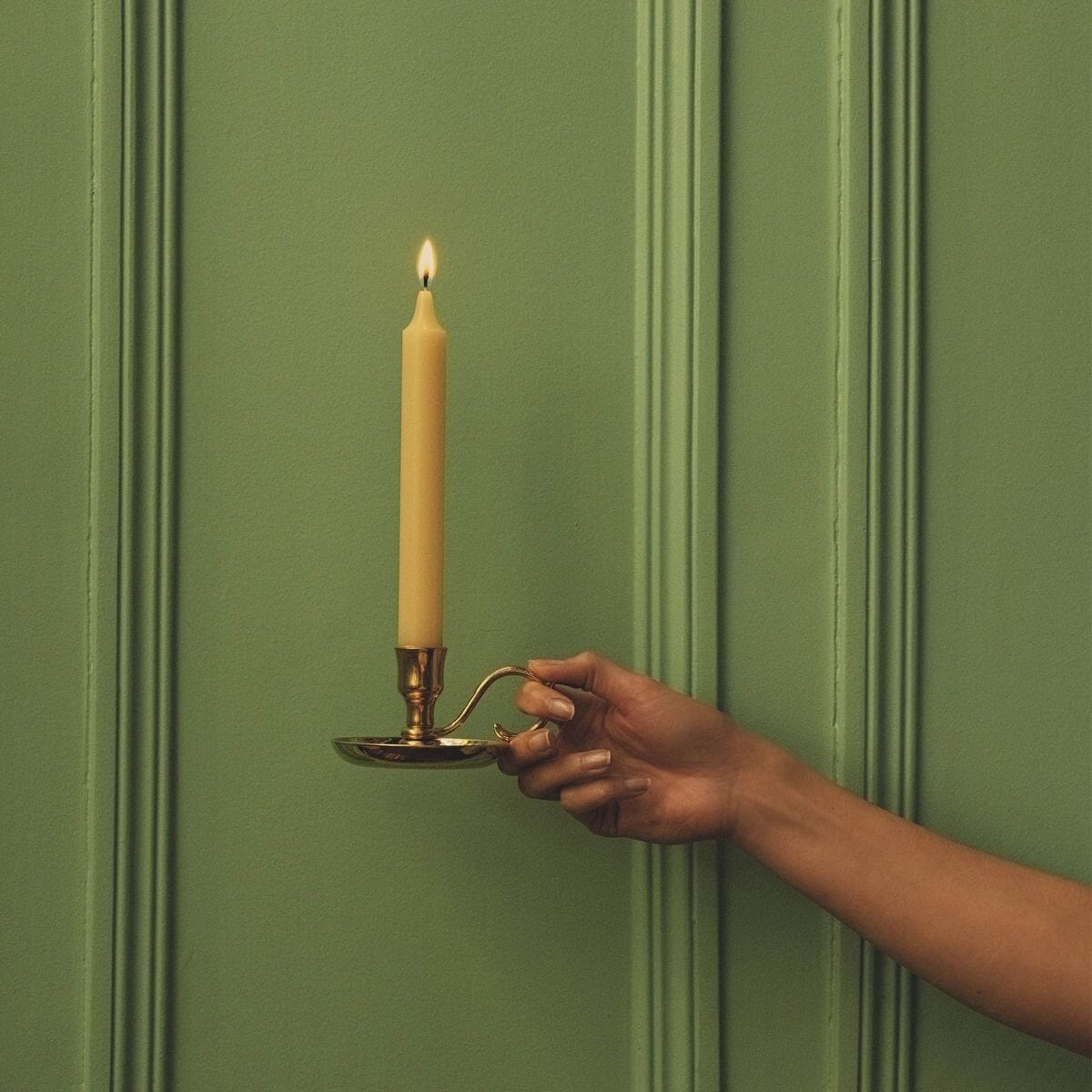 Trudon Gold Plated Dutch Candlestick Candle Holder Cire Trudon 