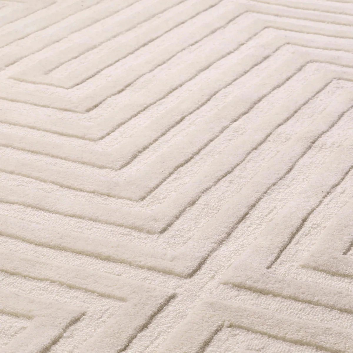 Breck Ivory Wool Rug - BARNBURY