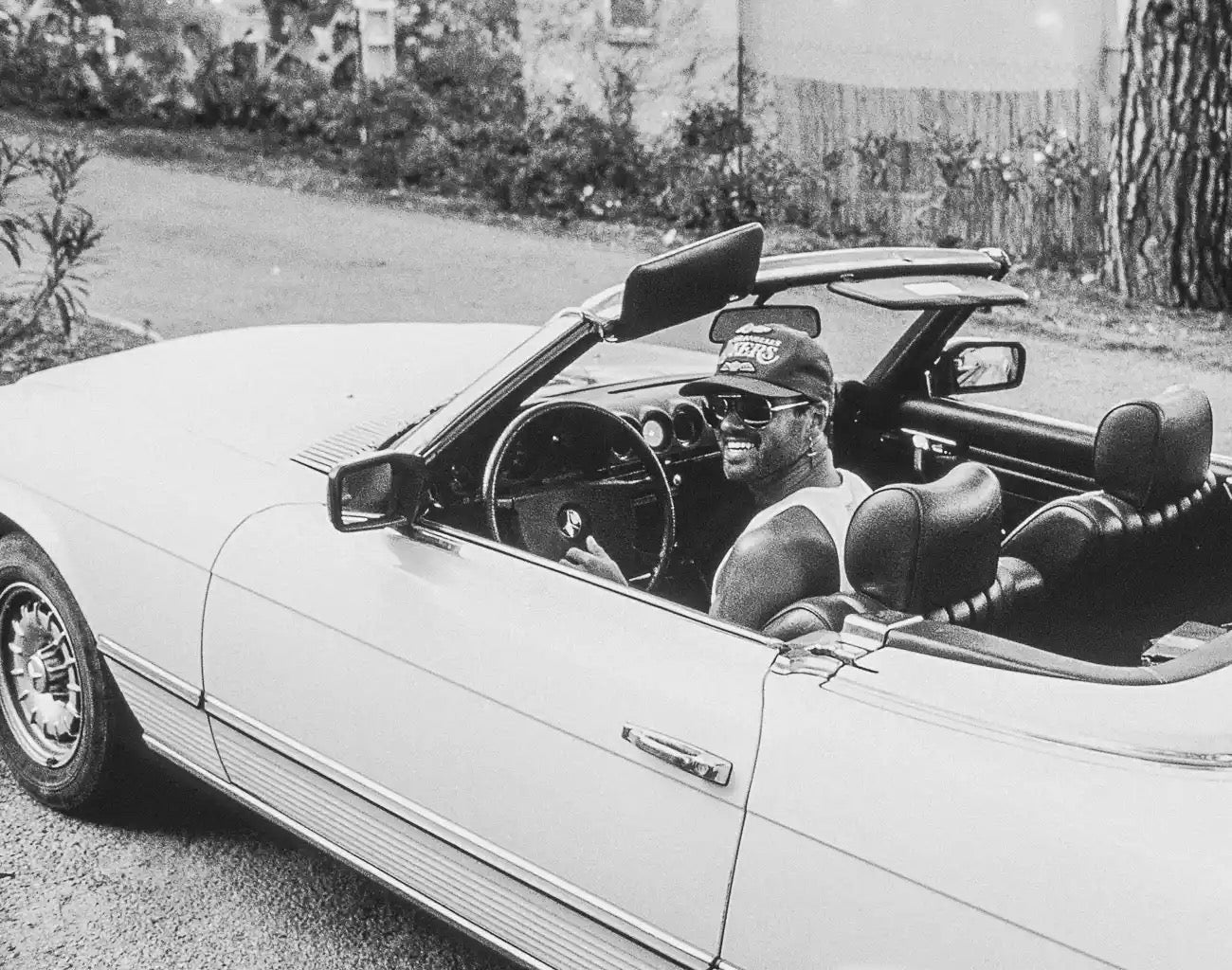 Brian Aris - George Michael, Driving - St Tropez. July 1988 - BARNBURY