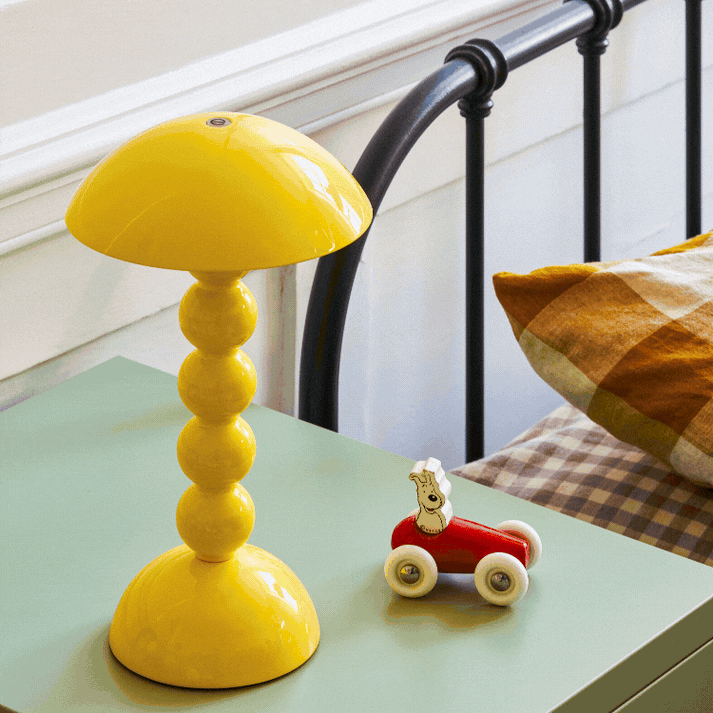 Butter Cream Rechargable Bobbin Lamp Rechargable Lamp BARNBURY 