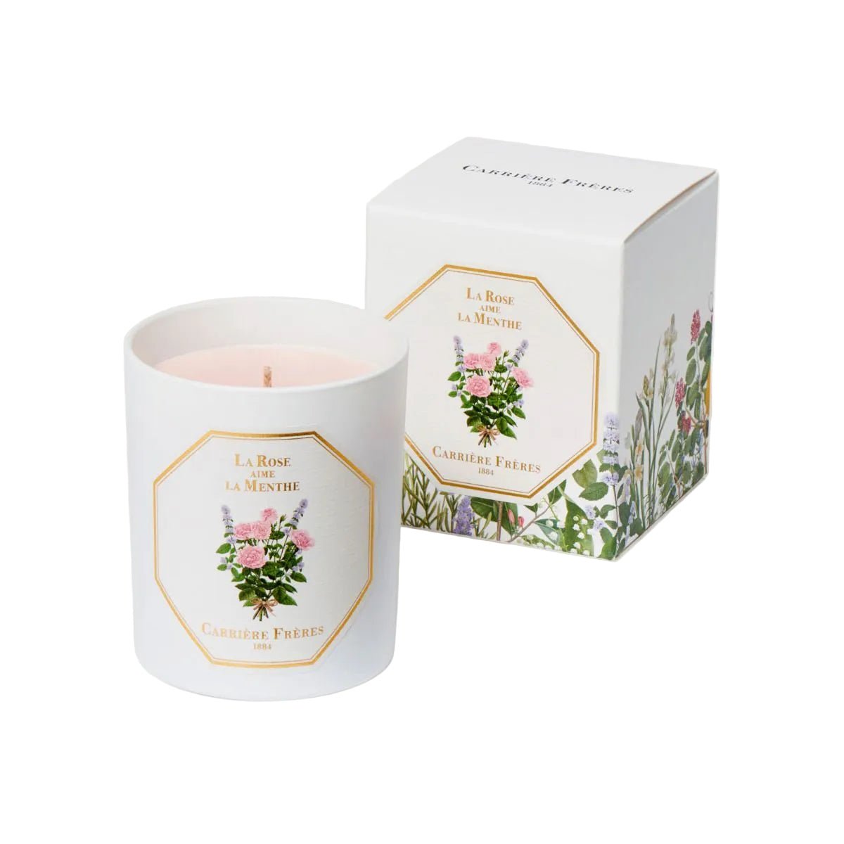 Carrière Frères Rose Mint Scented Candle - BARNBURY