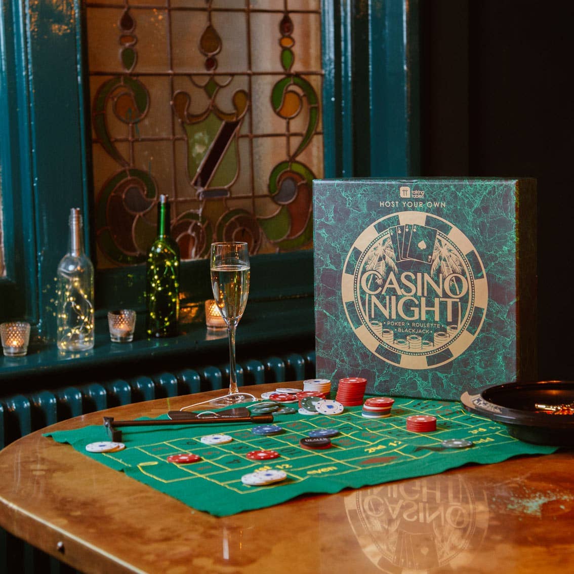 Casino Night Game Kit | Blackjack | Roulette | Games Talking Tables UK 