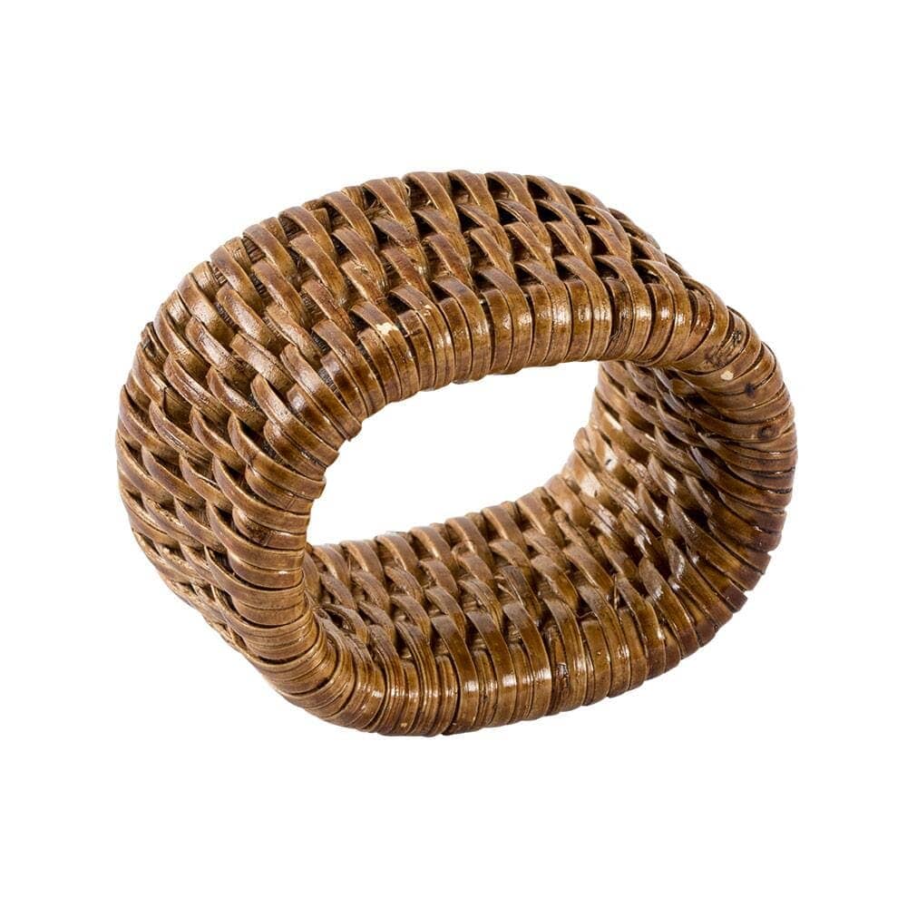 Caspari Rattan Napkin RIng - BARNBURY