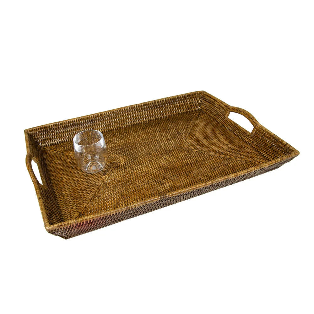 Caspari Rattan Tray - Extra Large Tray Caspari 