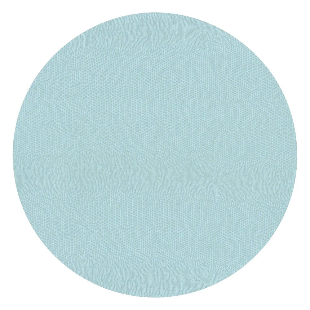 Caspri Round Faux Lizard Placemat Placemat Caspari Blue 