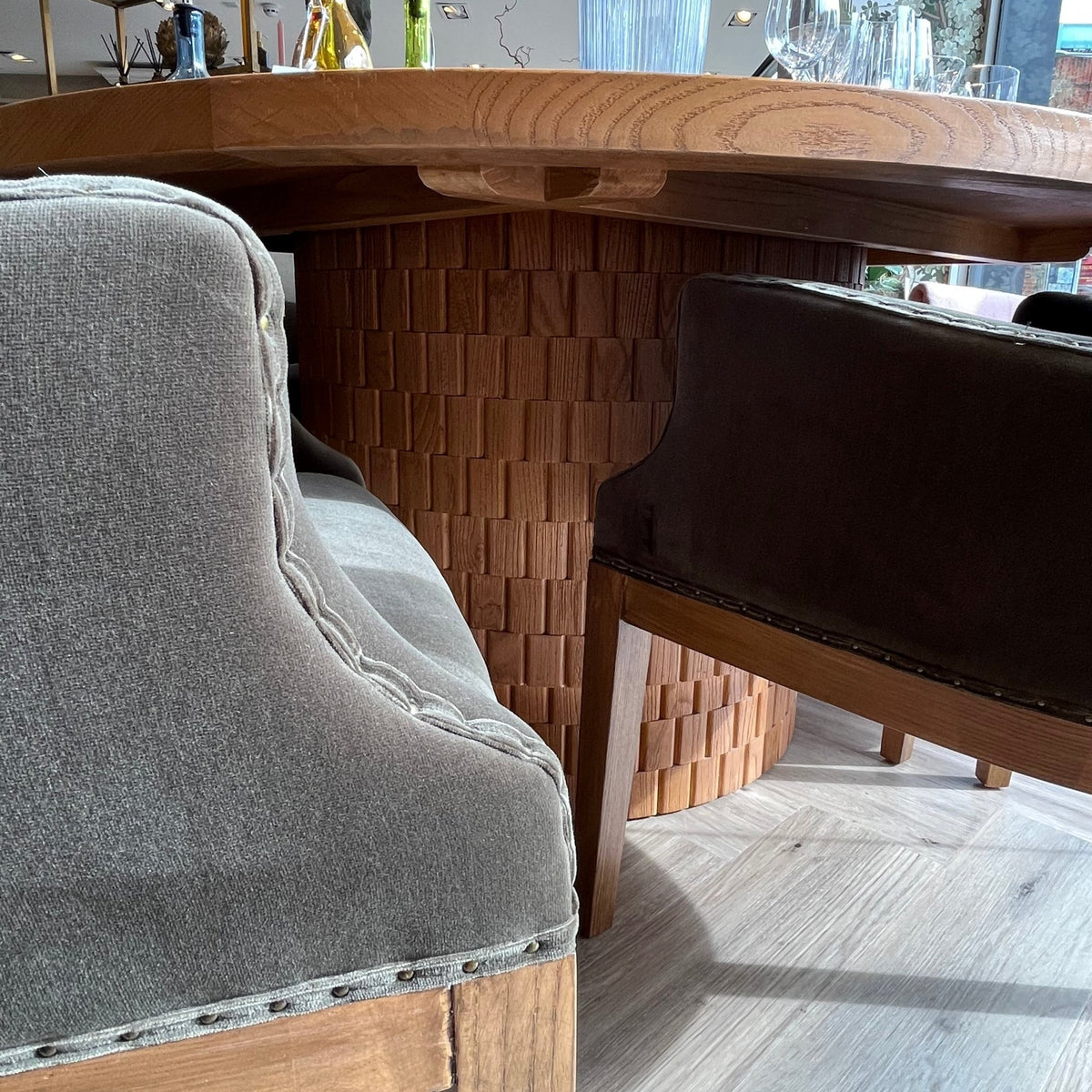 Chiswick Green Velvet Dining Chair - BARNBURY