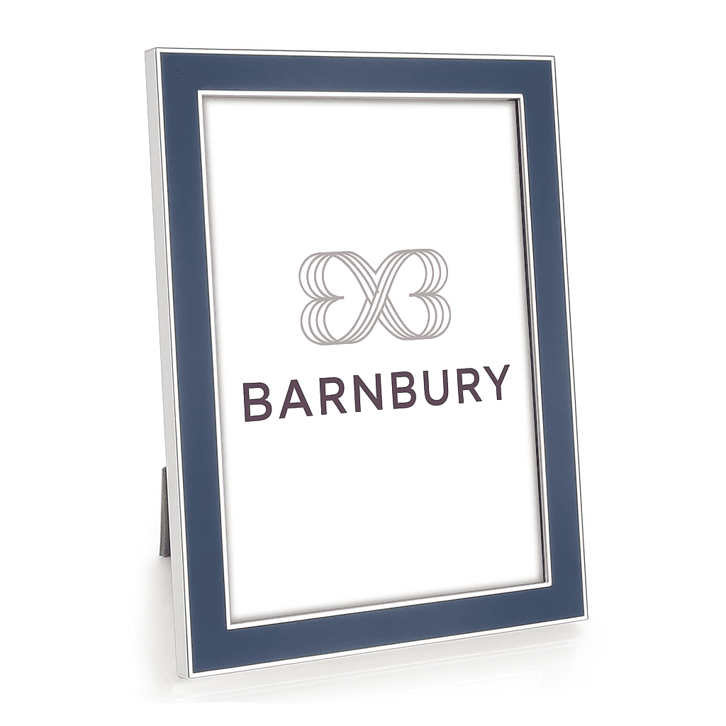 Denim Enamel Frame - BARNBURY