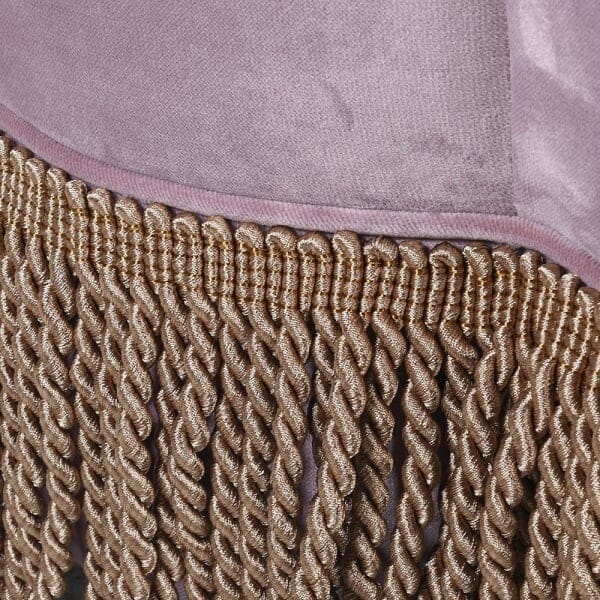 Dita Pink Velvet Pouf - BARNBURY