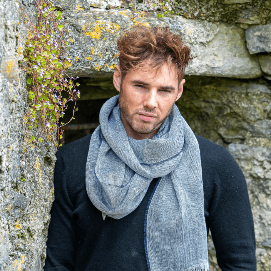 Eddie Pure Linen Scarf - BARNBURY