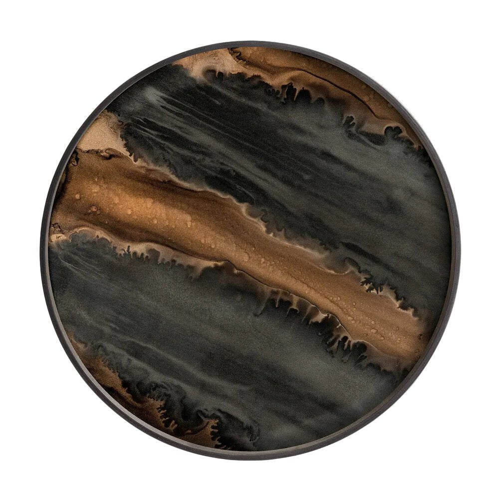 Ethnicraft Large Bronze Organic Tray - BARNBURY