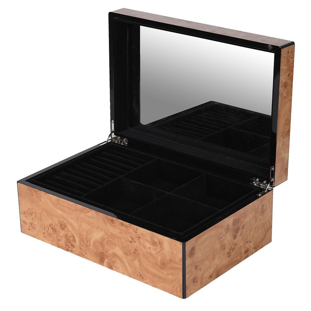 Faux Burl Jewellery Box - BARNBURY