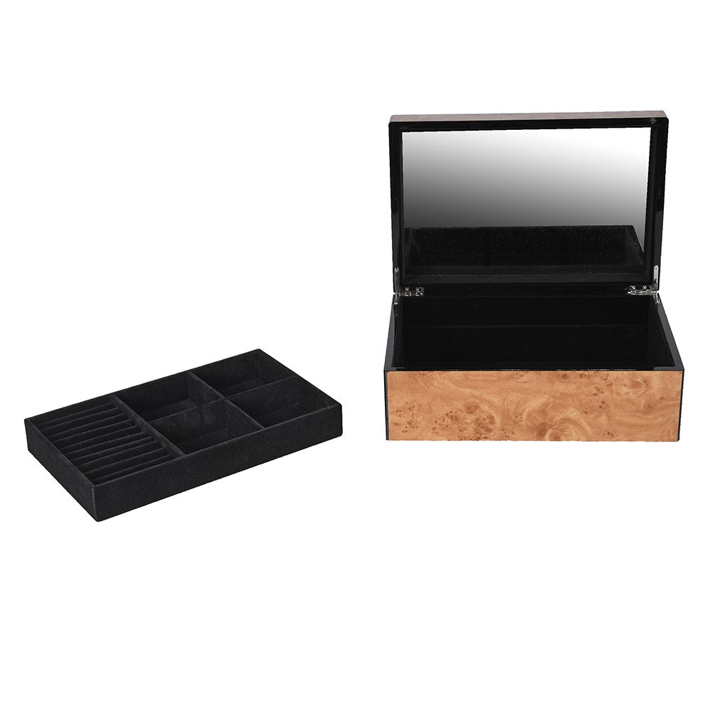 Faux Burl Jewellery Box - BARNBURY