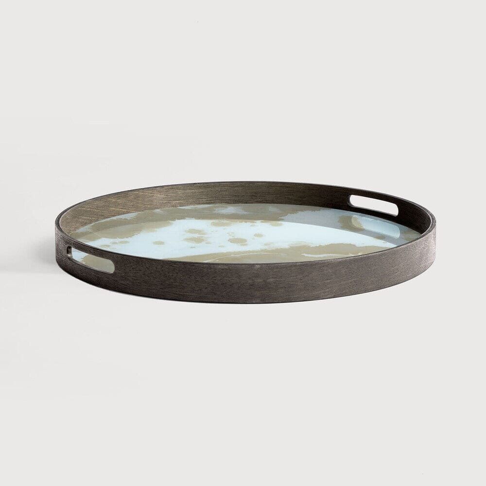Gold Organic Glass Tray - BARNBURY