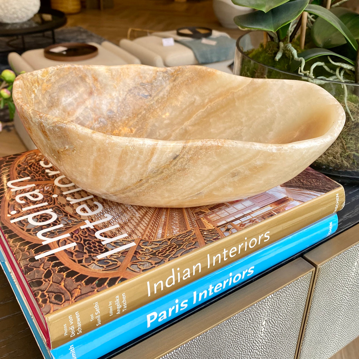 Hand Carved Onyx Bowl Decorative Accessories Barnbury 
