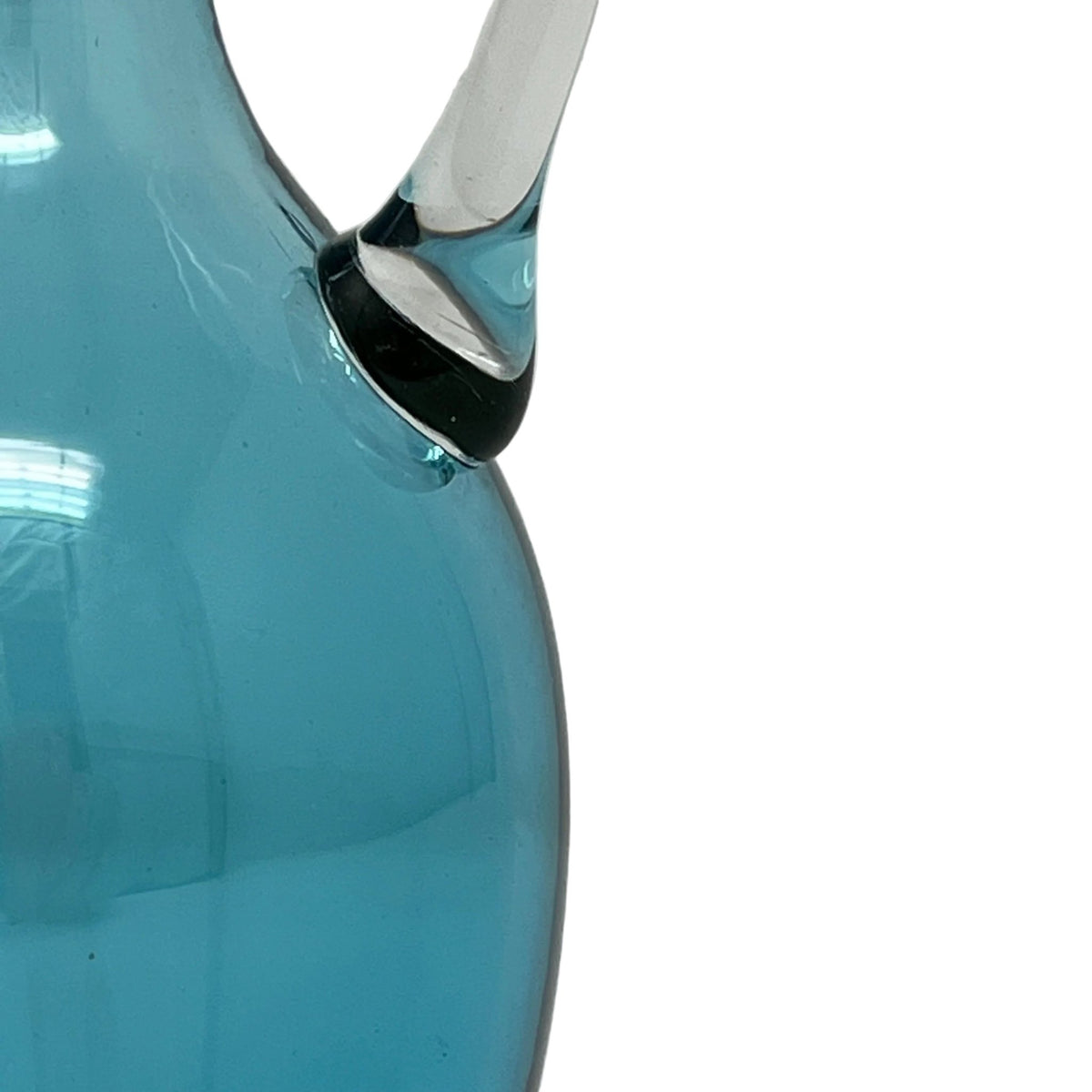 Handmade Teal Glass Oil Pourer - BARNBURY