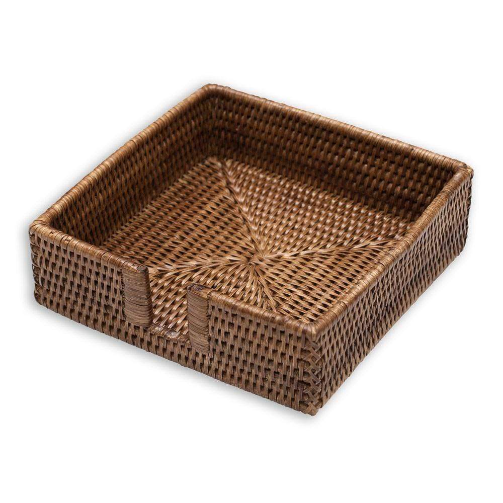 Caspari Rattan Lunch Napkin Holder