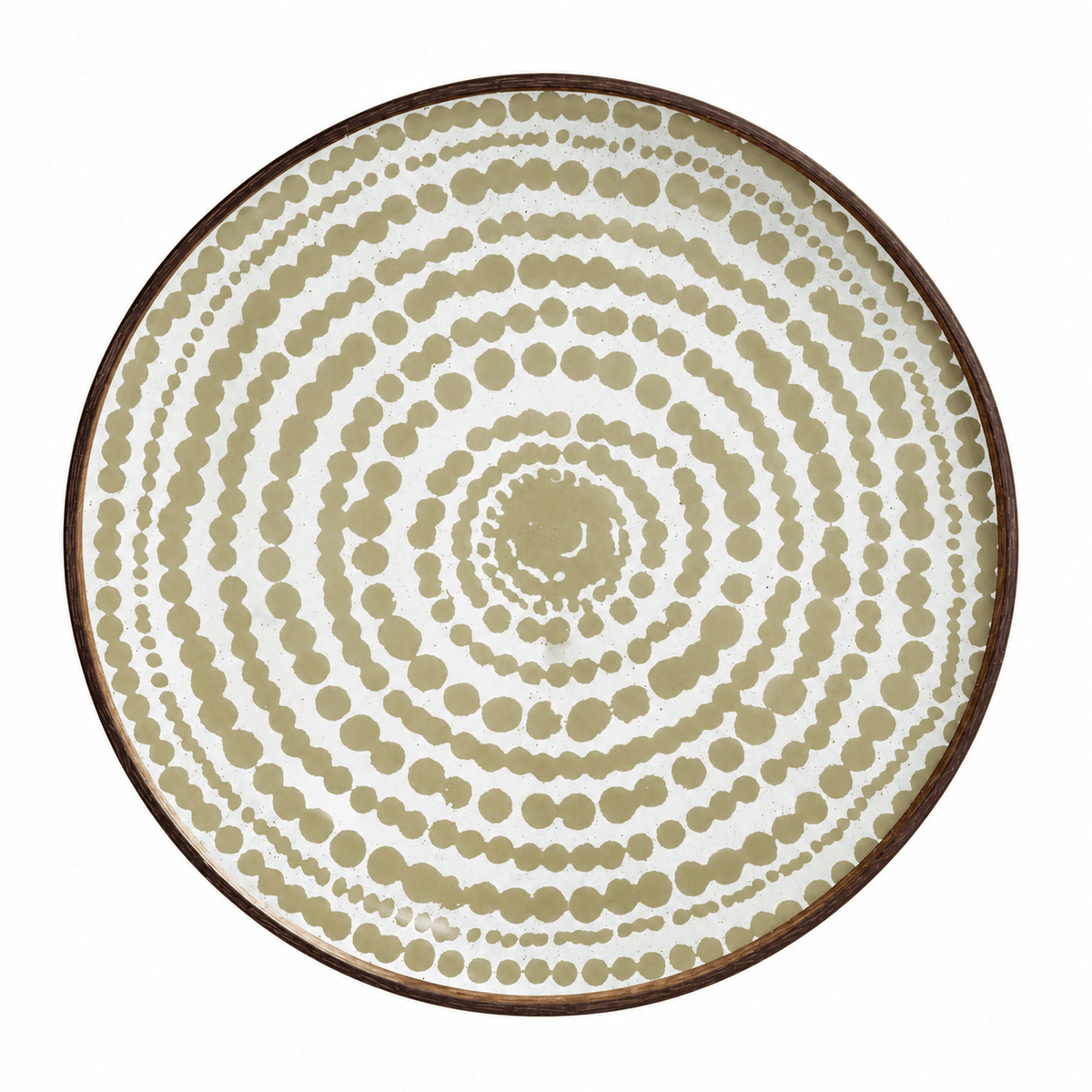 Large Gold Beads Mirror Tray - BARNBURY
