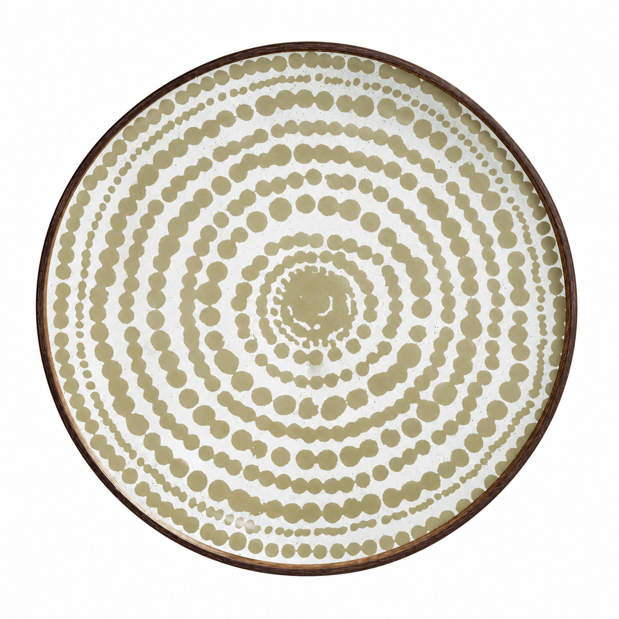 Large Gold Beads Mirror Tray - BARNBURY