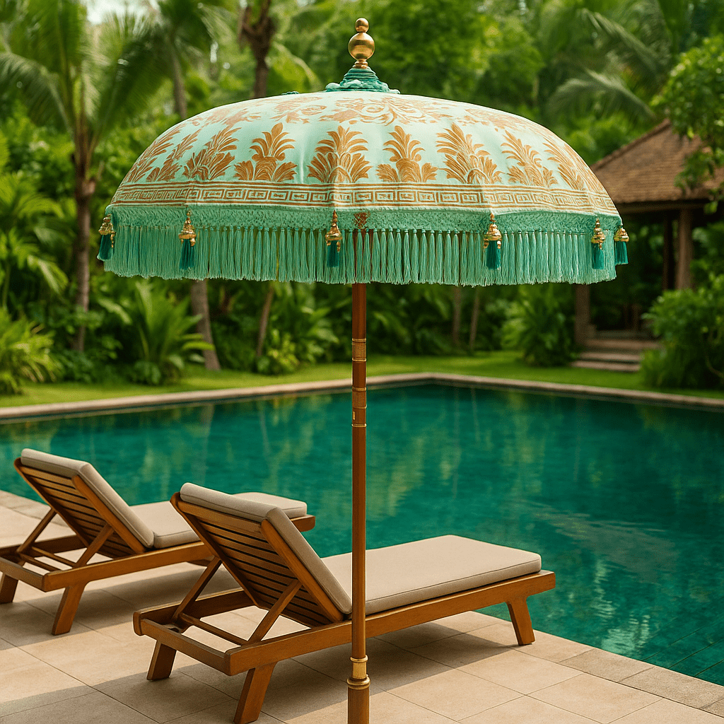 Lombok Hand Painted Parasol - BARNBURY