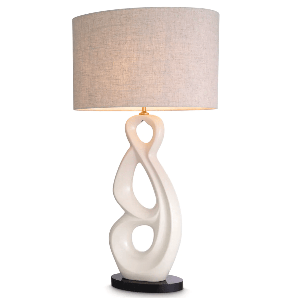 Macias Table Lamp with Linen Shade - BARNBURY