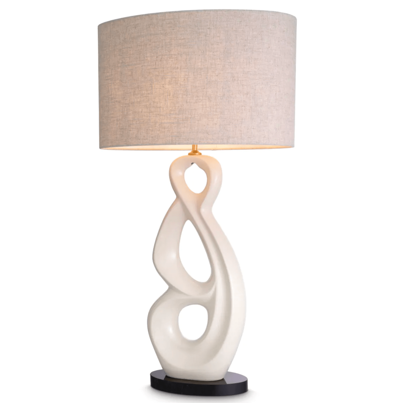 Macias Table Lamp with Linen Shade - BARNBURY