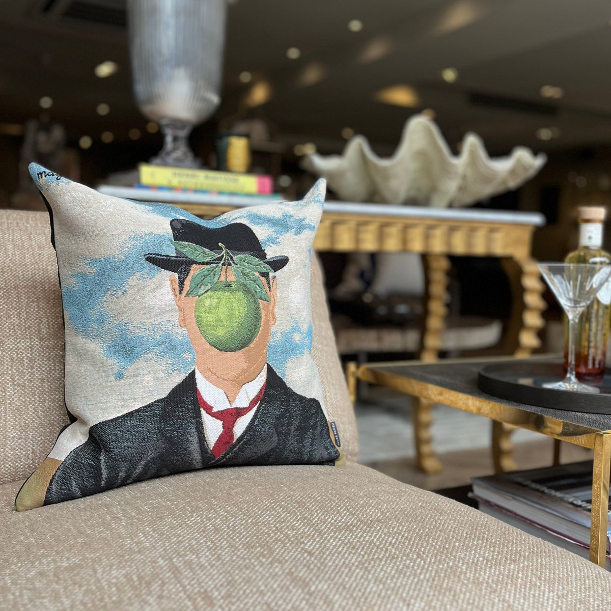 Magritte La Grande Guerre 45cm Cushion - BARNBURY