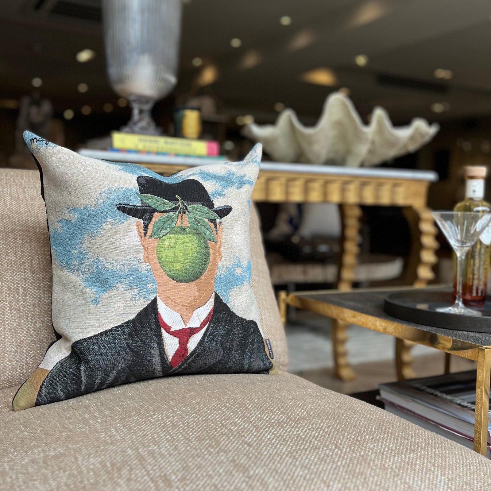 Magritte La Grande Guerre 45cm Cushion - BARNBURY