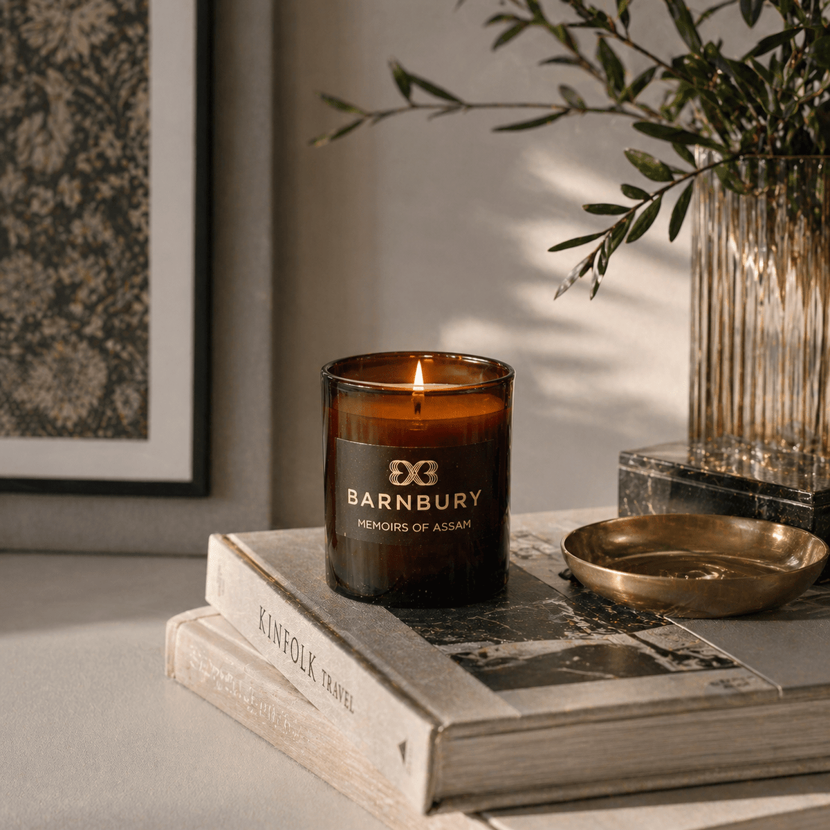 Memoirs of Assam Luxury Scented Candle - BARNBURY
