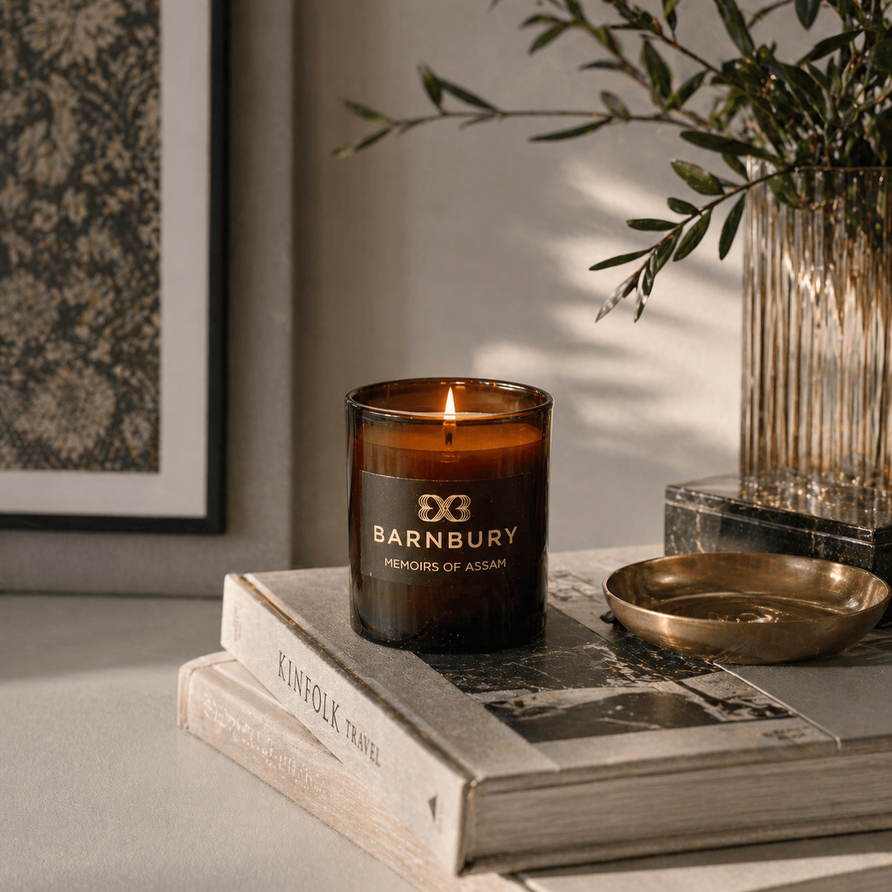 Memoirs of Assam Scented Candle - BARNBURY