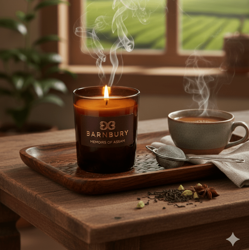 Memoirs of Assam Scented Candle Scented Candles Barnbury 