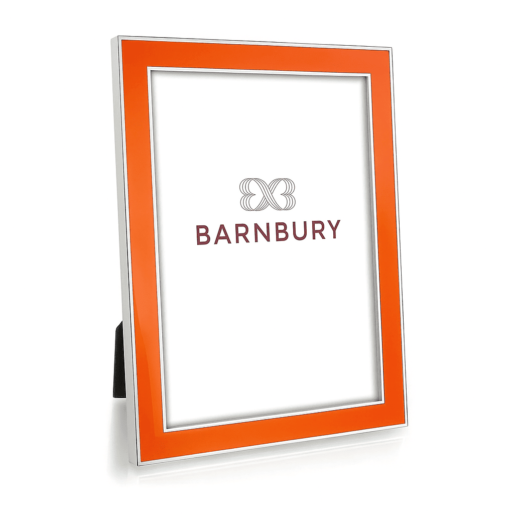 Orange Enamel Frame - BARNBURY
